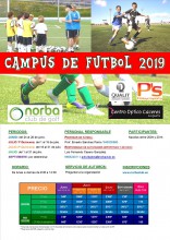Cartel Campus de Fútbol 2019